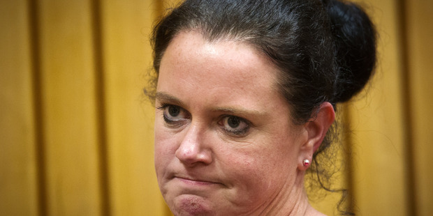 Tania Whiteman at her sentencing in the Rotorua District Court. PHOTO/STEPHEN PARKER